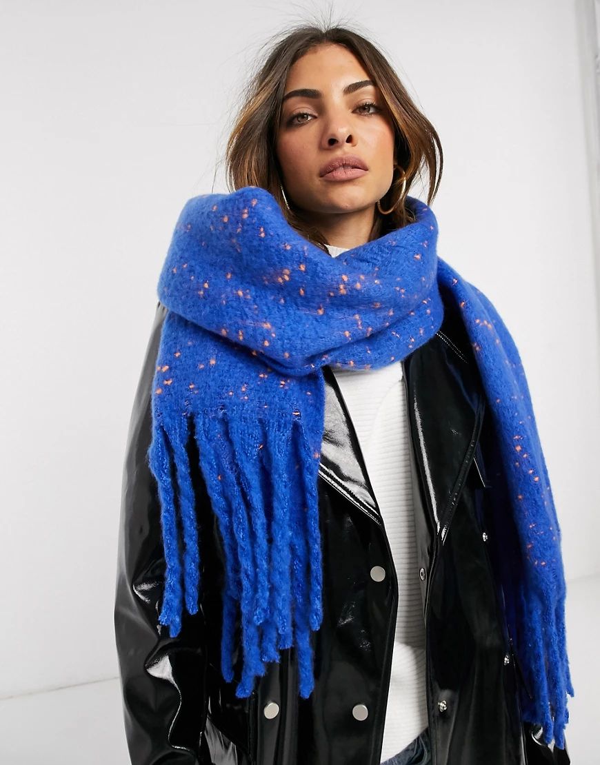 French Connection knit scarf in cobalt blue | ASOS (Global)