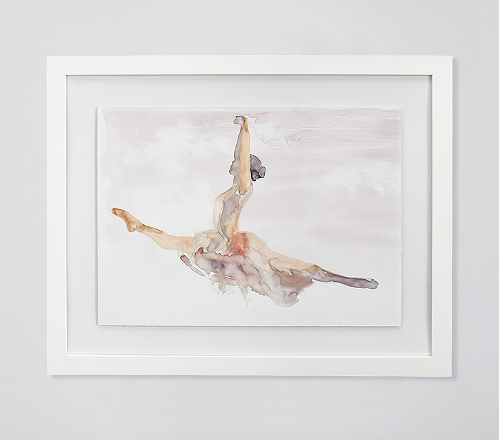 Ballet Grand Jete Framed Art | Pottery Barn Kids