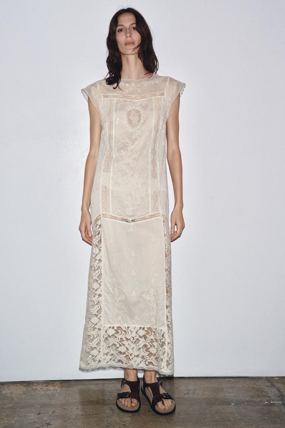 LIMITED EDITION SEQUIN EMBROIDERED DRESS | Zara US