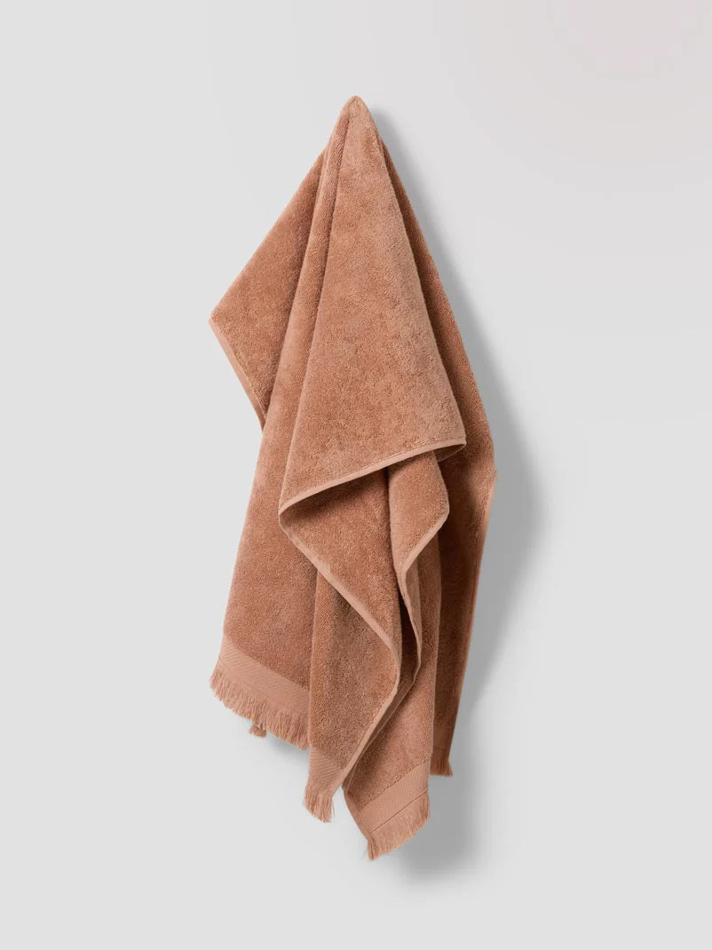 Sand Shell Fringe Edge Cotton Towels | Piglet