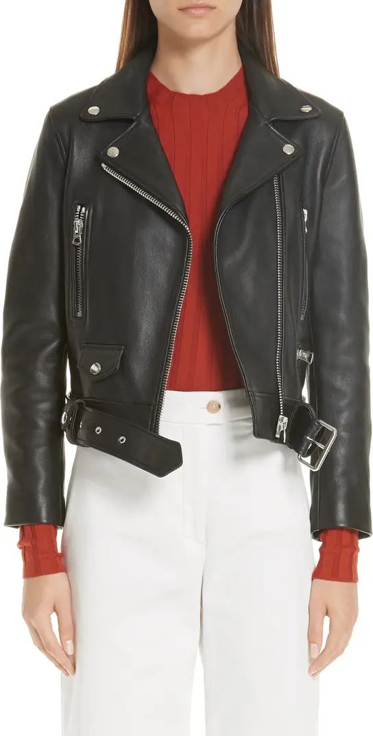Mock Core Leather Moto Jacket | Nordstrom