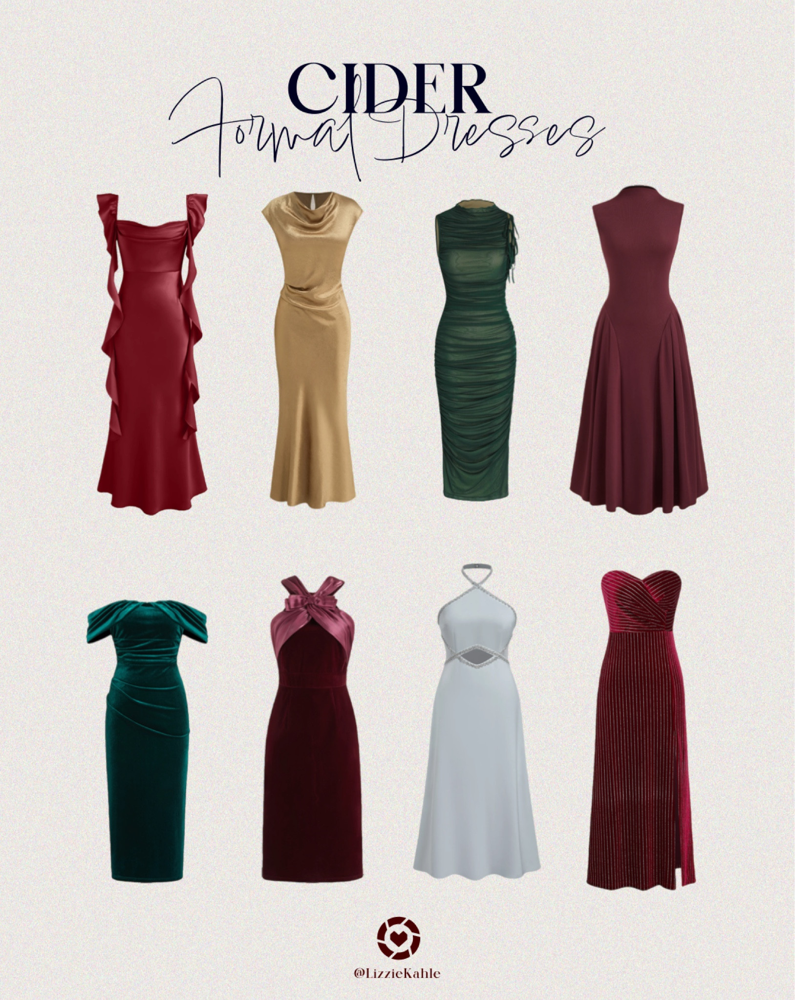 Formal midi & maxi dresses from Cider ♥️🔗 linked in order left to right / top row first / bottom row second 

#LTKSeasonal #LTKHoliday #LTKWedding
