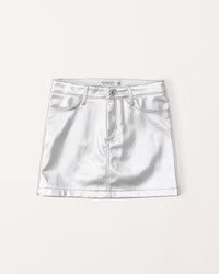 faux leather mini skirt | Abercrombie & Fitch (US)