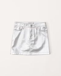 faux leather mini skirt | Abercrombie & Fitch (US)