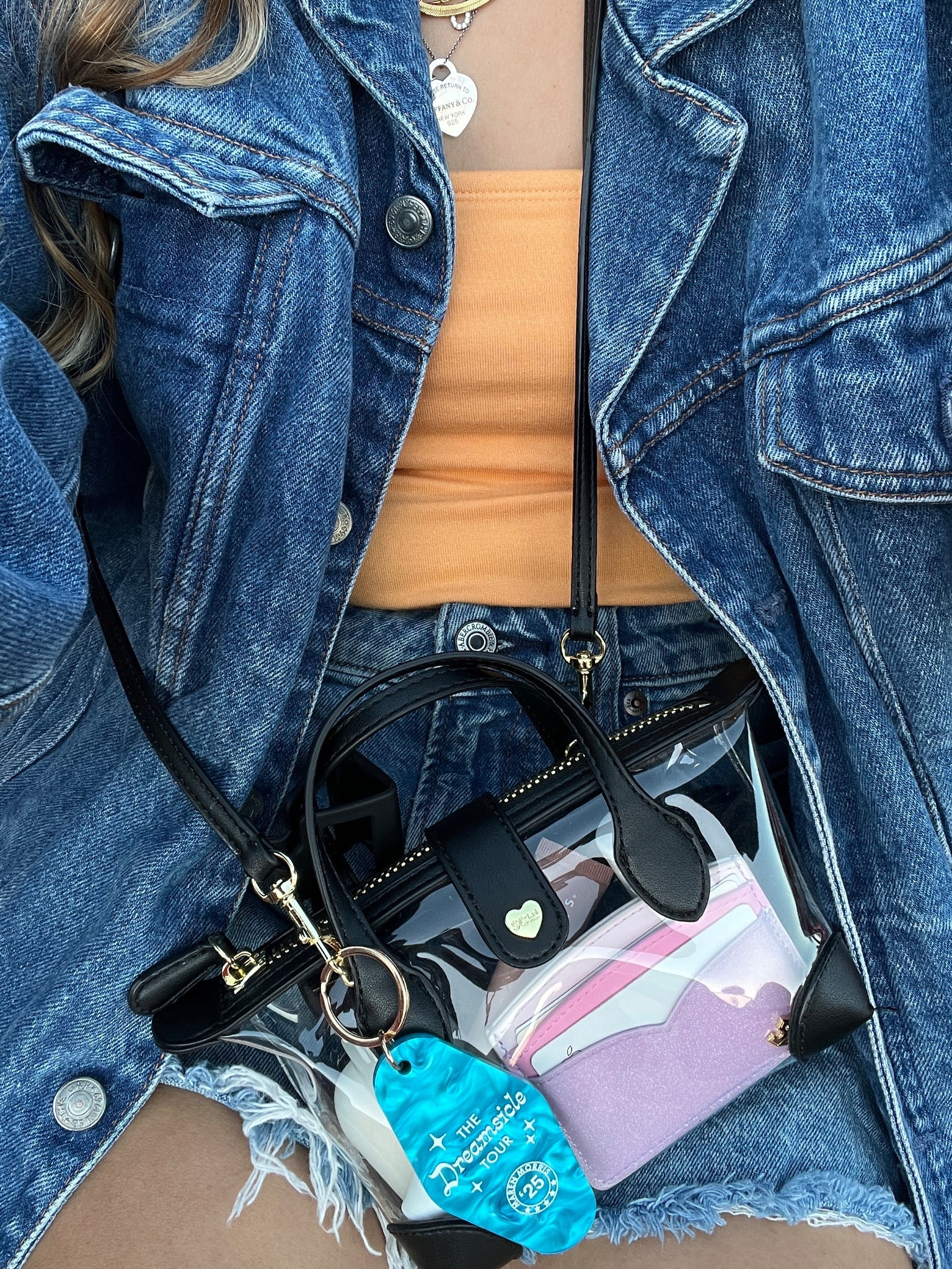 The best bag for concerts 🤍 Clear/Noir Pouchette from Stoney Clover Lane 

My card case is from there too!

Ig: @jkyinthesky 

#concert #concertessentials #concertstyle #dailystyle #aestheticstyle #purse #stoneyclover 

#LTKItBag #LTKParties #LTKStyleTip