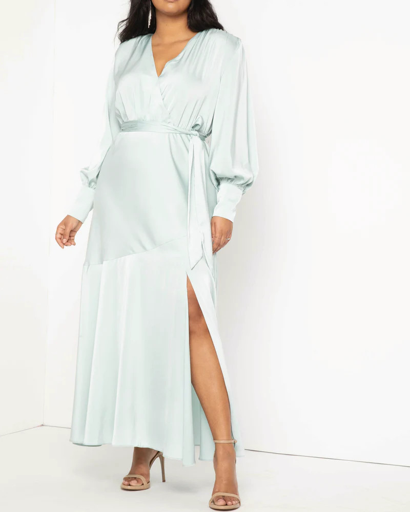 Maya Satin Maxi Dress | Dia & Co