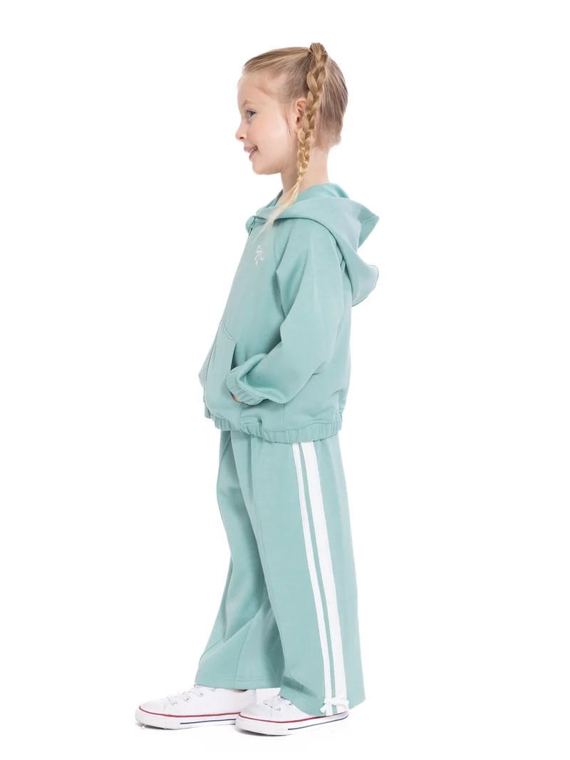 Wonder Nation Toddler Girls Straight-Leg Sweatpants, Sizes 12M-5T | Walmart (US)