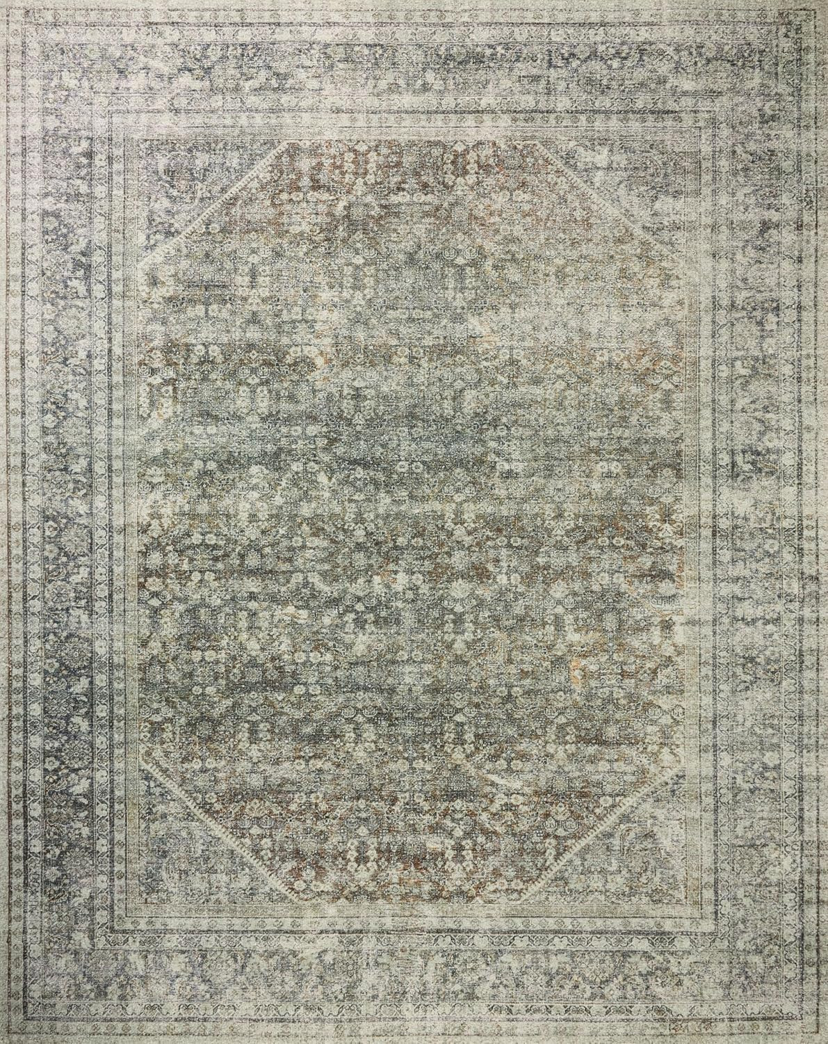 Loloi Magnolia Home by Joanna Gaines Wimberly Collection WYM-02 Tobacco/Rust 5'-0" x 7'-6" Area R... | Amazon (US)