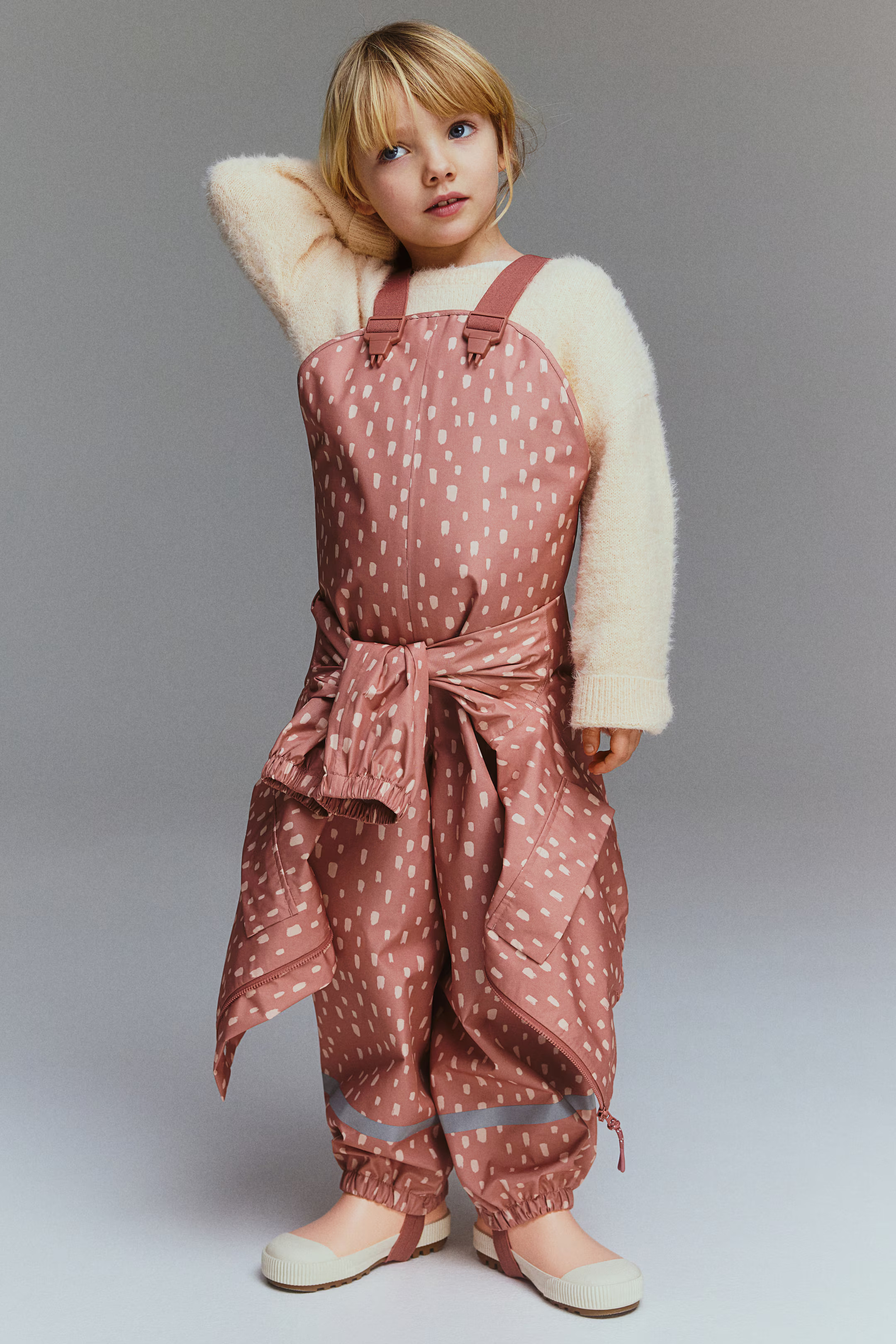 Rain Pants - Peach pink/dotted - Kids | H&M US | H&M (US + CA)