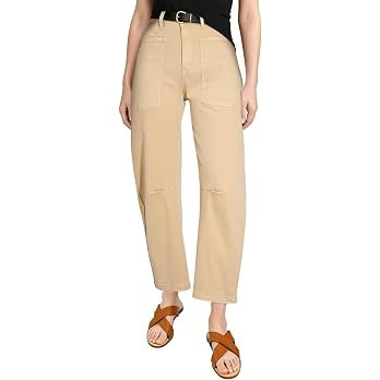 EVALESS Womens Baggy Barrel Jeans High Waisted Wide Leg Boyfriend Denim Ankle Pants | Amazon (US)