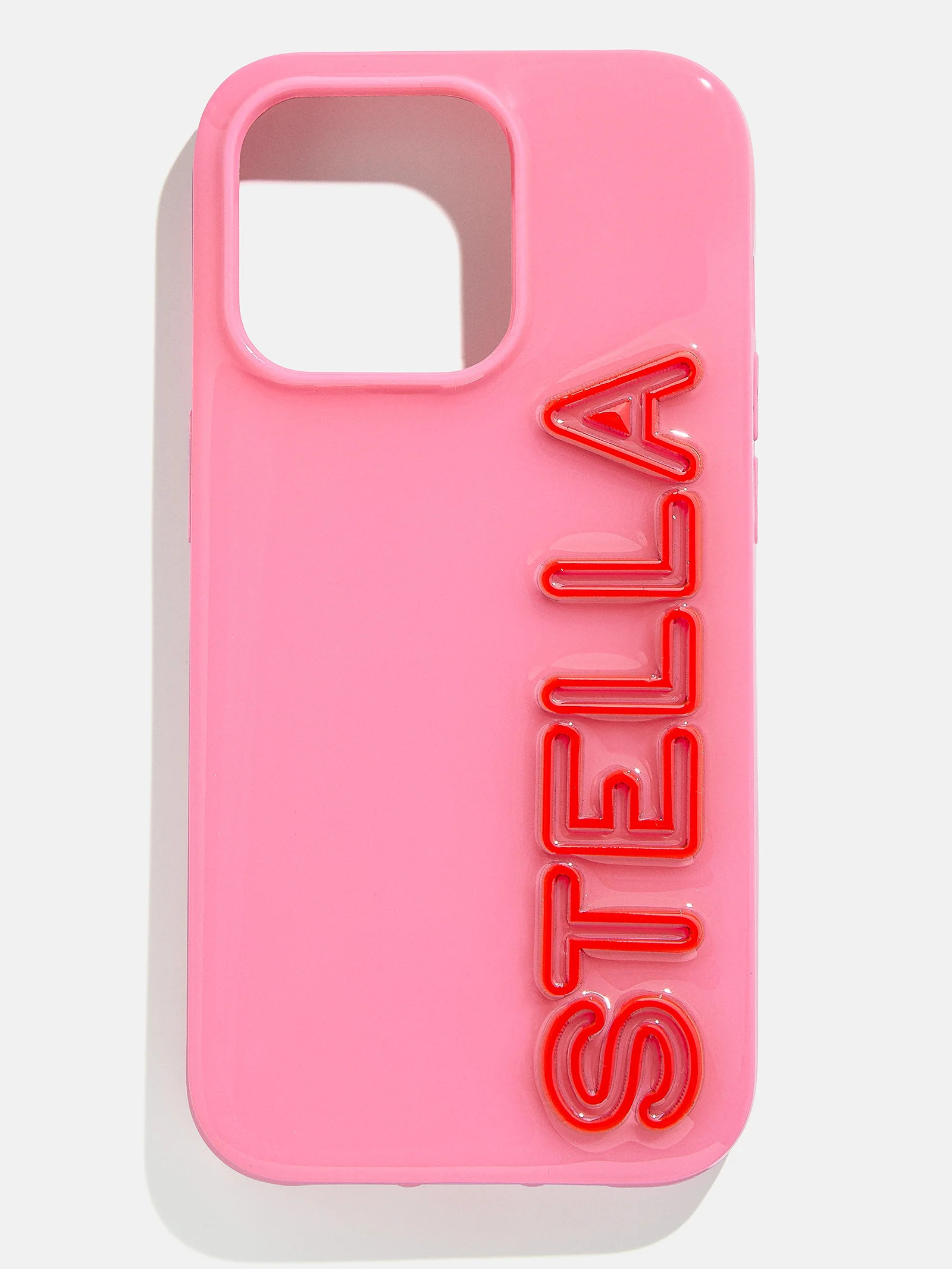 Fine Line Custom iPhone Case - Pink/Red | BaubleBar