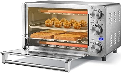 COMFEE' 4 Slice Small Toaster Oven Countertop, 12L with 30-Minute Timer, 3-In-One, Bake, Broil, Toas | Amazon (US)