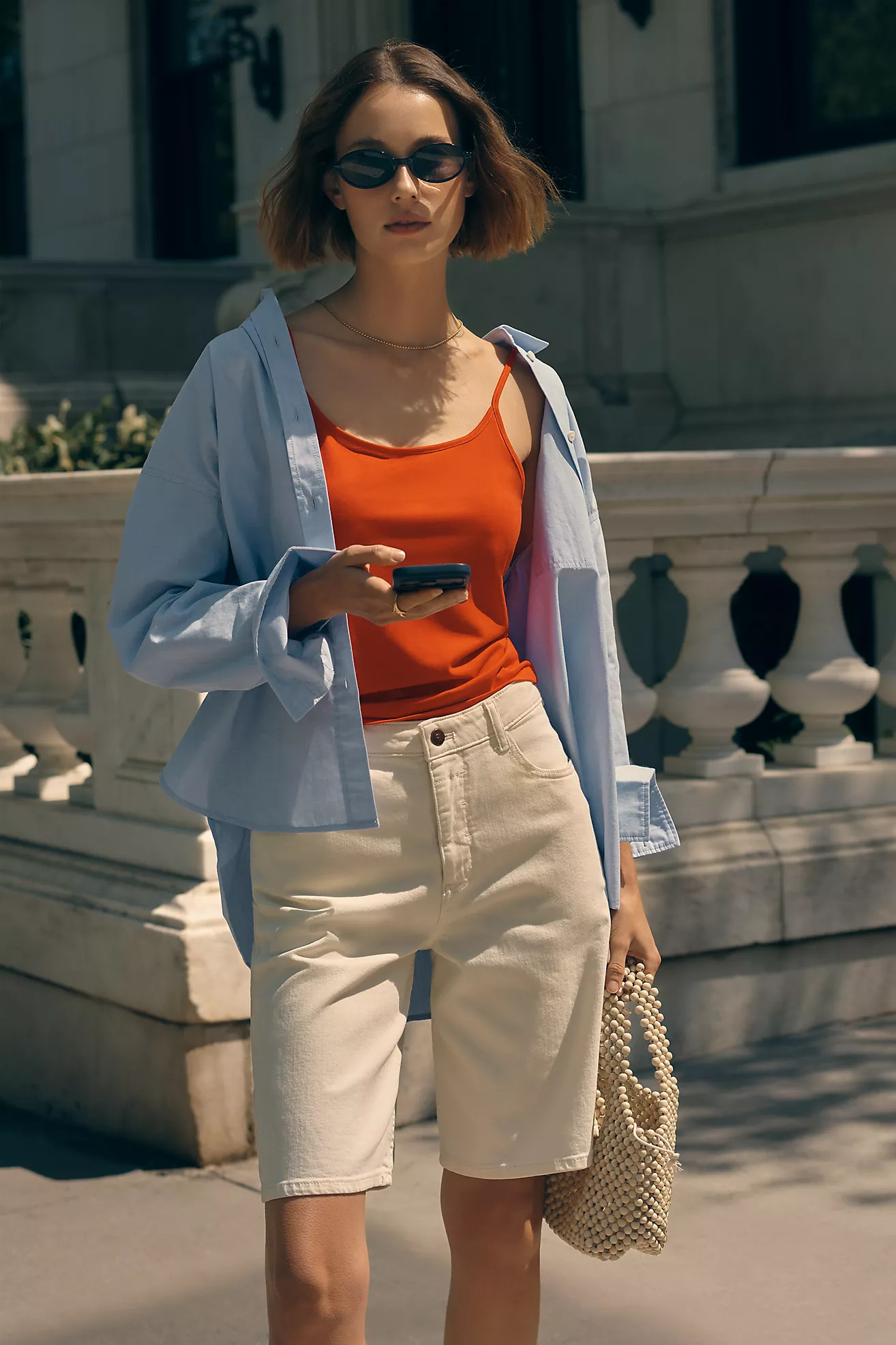 AGOLDE Indra Denim Bermuda Shorts | Anthropologie (US)