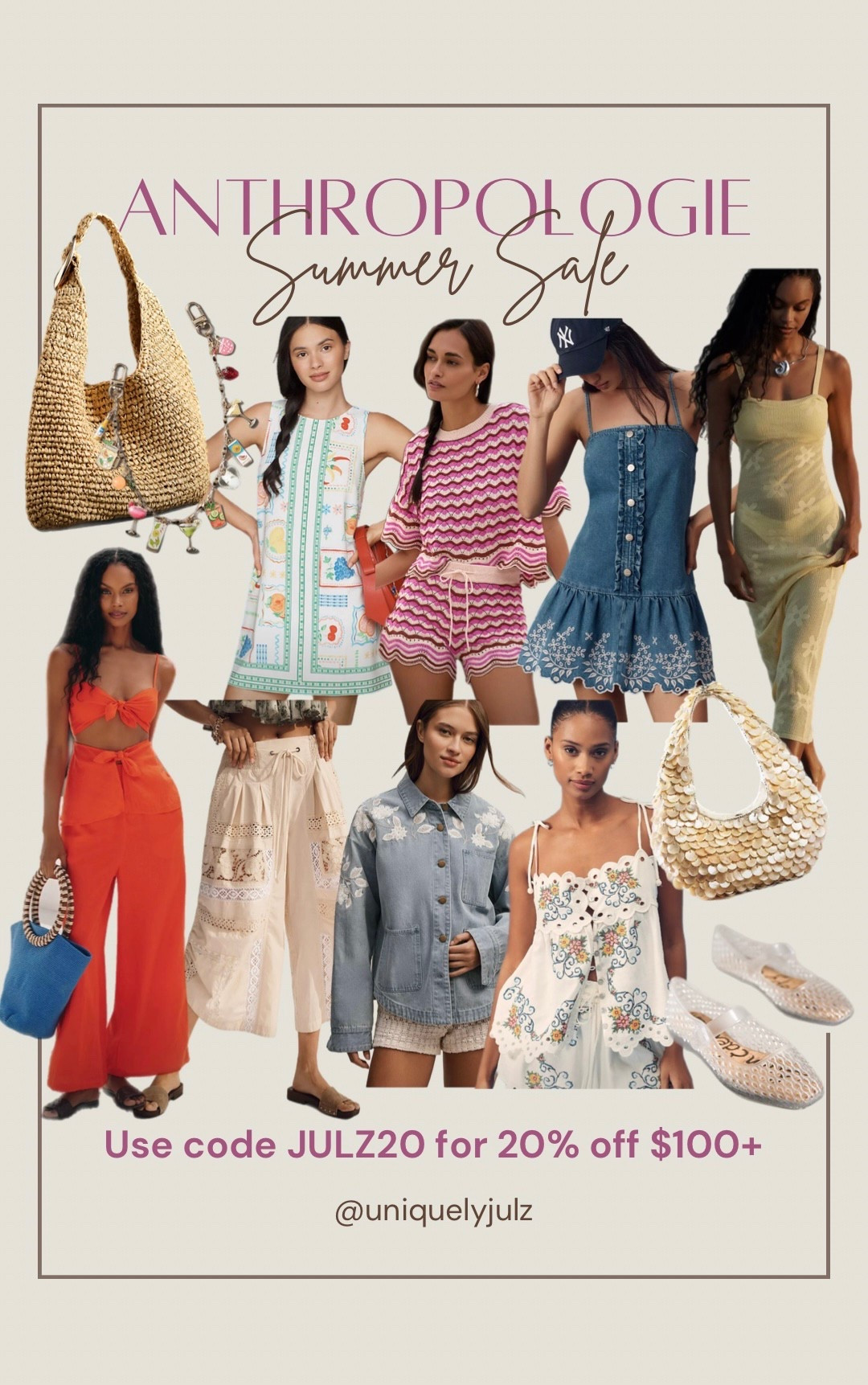 Anthropologie sale! Use code JULZ20 for 20% off orders of $100+

Vacation outfit
Raffia handbag
Jelly sandals
Summer outfit
Spring outfit
Beach cover up
Denim dress



#LTKSaleAlert #LTKSwim #LTKTravel