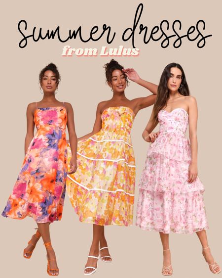 Summer dresses from Lulus! Florals are all the hype this summer. 

| floral dresses | floral dress | wedding guest | wedding guest dresses | boho | date night | 
| lulus | lulus dresses | gen x outfit | millennial outfit | outfit ideas | summer outfit | boho dress | boho style | summer outfit Inspo | summer dress | summer dresses | beach dress | travel dress | resort wear | resort dress | casual dresses | amazon dresses | amazon summer | amazon fashion | girly | cottage core | boho | amazon style | one shoulder | vacation | spring | summer | Memorial Day | vacation | resort outfit | cruise | beach outfit | beach fashion | mini dress |
#amazon #weddingguest #dress #dresses #summerdress#LTKstyletip #LTKtravel

#LTKWedding #LTKFindsUnder100 #LTKParties