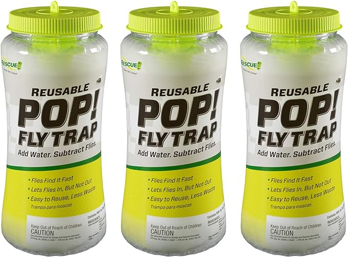 RESCUE! POP! Fly Trap – Large Reusable Fly Trap for Outdoor Use - 3 Pack | Amazon (US)