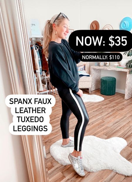 Spanx Faux Leather Tuxedo Leggings on major sale for $35!! Normally: $110
➡️I used to wear a large petite when I was a size 8/10…now I wear a medium petite being a 4/6! 5’4” for reference!

Spanx, Spanx faux leather leggings, Black Friday, Christmas, gifts for her 

#LTKstyletip #LTKunder50 #LTKsalealert