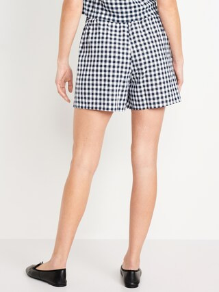 High-Waisted Wrap-Front Mini Skort | Old Navy (US)