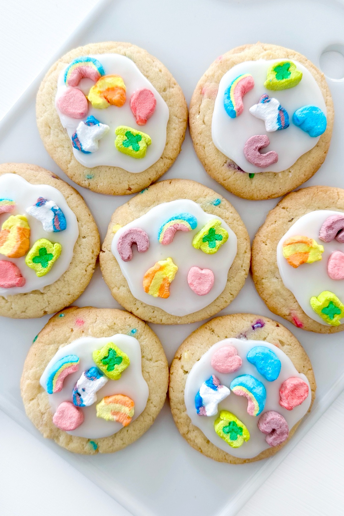 These Lucky Charms Sugar Cookies are the cutest St Patrick’s Day Cookies! 🍀🌈🦄 Full recipe on my blog  

#LTKfamily #LTKhome #LTKSeasonal