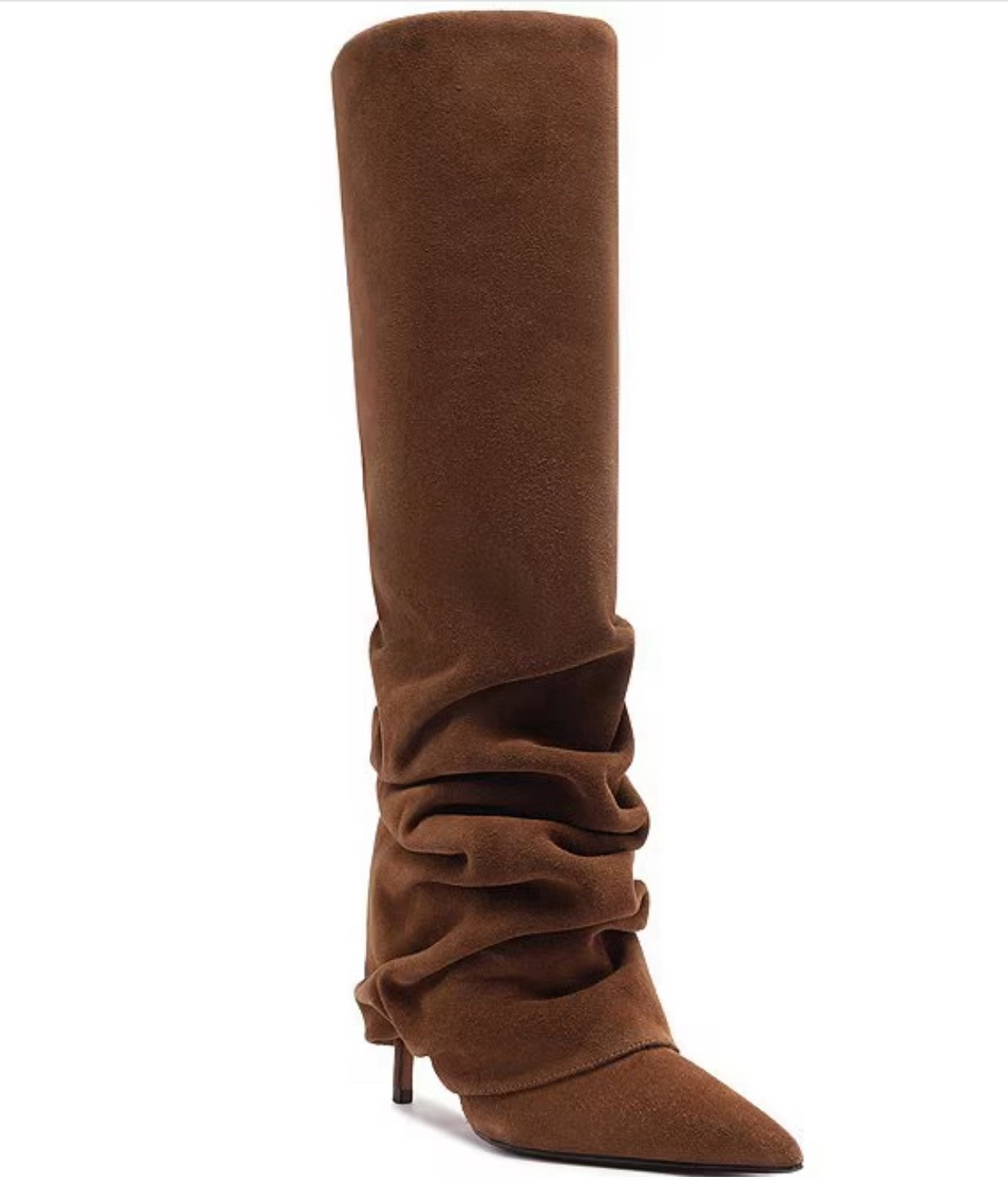 Espresso brown Mikki Up Cloak Suede Tall Boots

#LTKShoeCrush