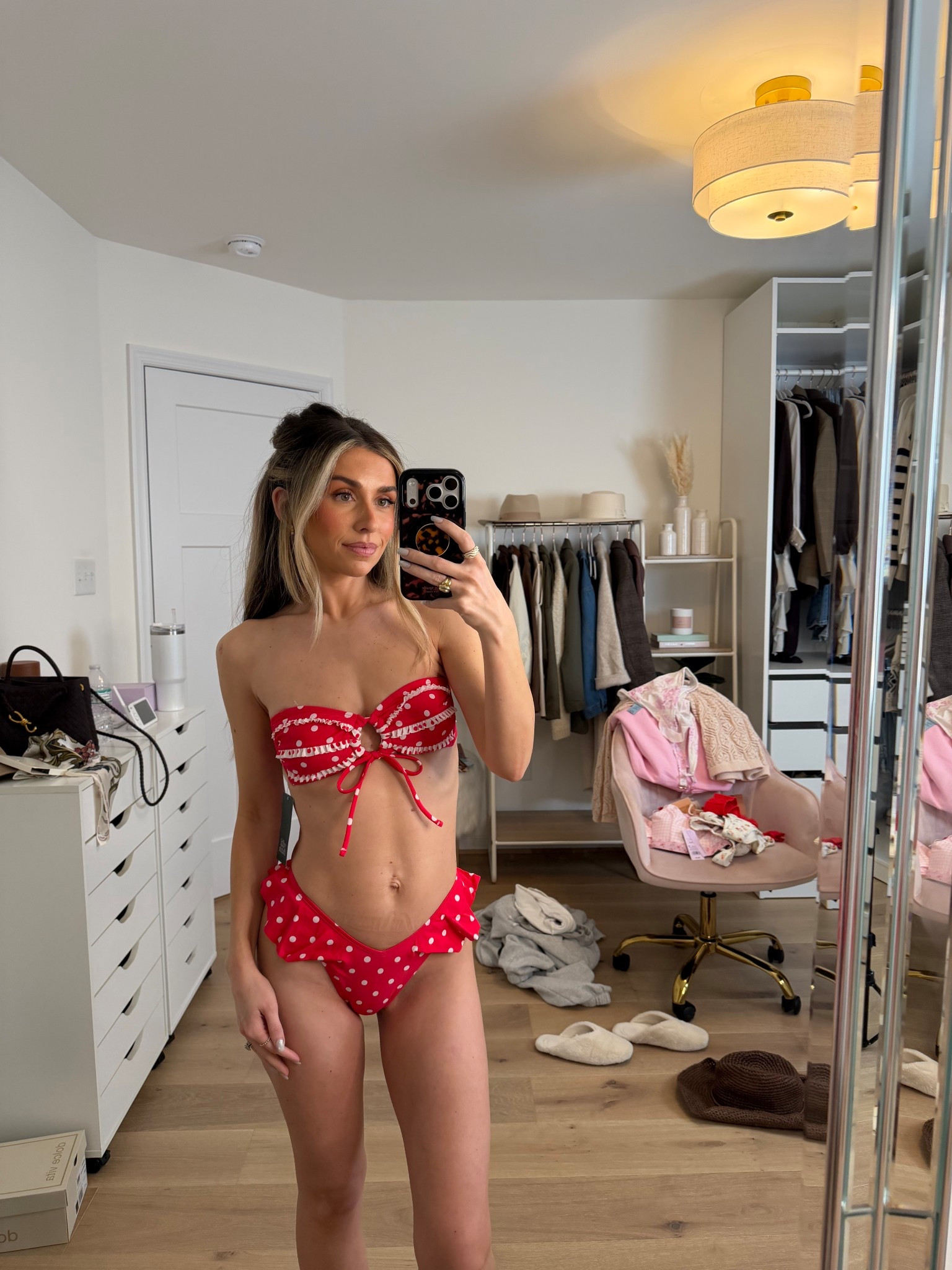 ignore the messy office but did a quick try on of my new target finds & this red bikini is a fave! It’s SO flattering & cute! Size xs in the top & bottom 

#LTKSaleAlert #LTKSeasonal #LTKPetite