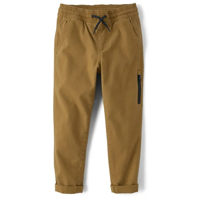 The Children's Place Boys Pull-On Woven Roll Cuff Pant, Sizes 4-16 | Walmart (US)