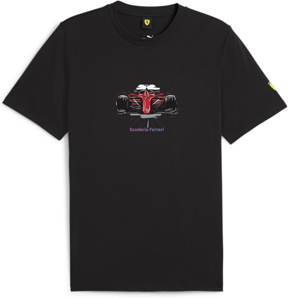 Puma Mens Sf Race Graphic Crew Neck Short Sleeve Athletic Tops Casual - Red | Amazon (US)