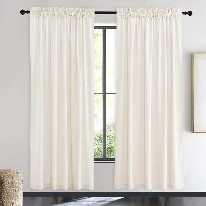 NICETOWN Luxury Velvet Curtains 72 inches, Sound Reducing Heavy Matt Solid Rod Pocket Room Darken... | Amazon (US)