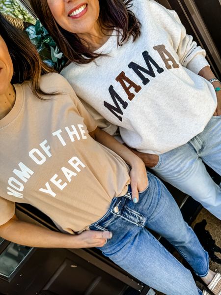Social threads code: tammy10. Graphic tee, graphic sweatshirt, mom tee, mama, risen, Mother’s Day gift. Small tops. 25 jeans me. 27 jeans my mom 

#LTKGiftGuide #LTKfindsunder100 #LTKfindsunder50