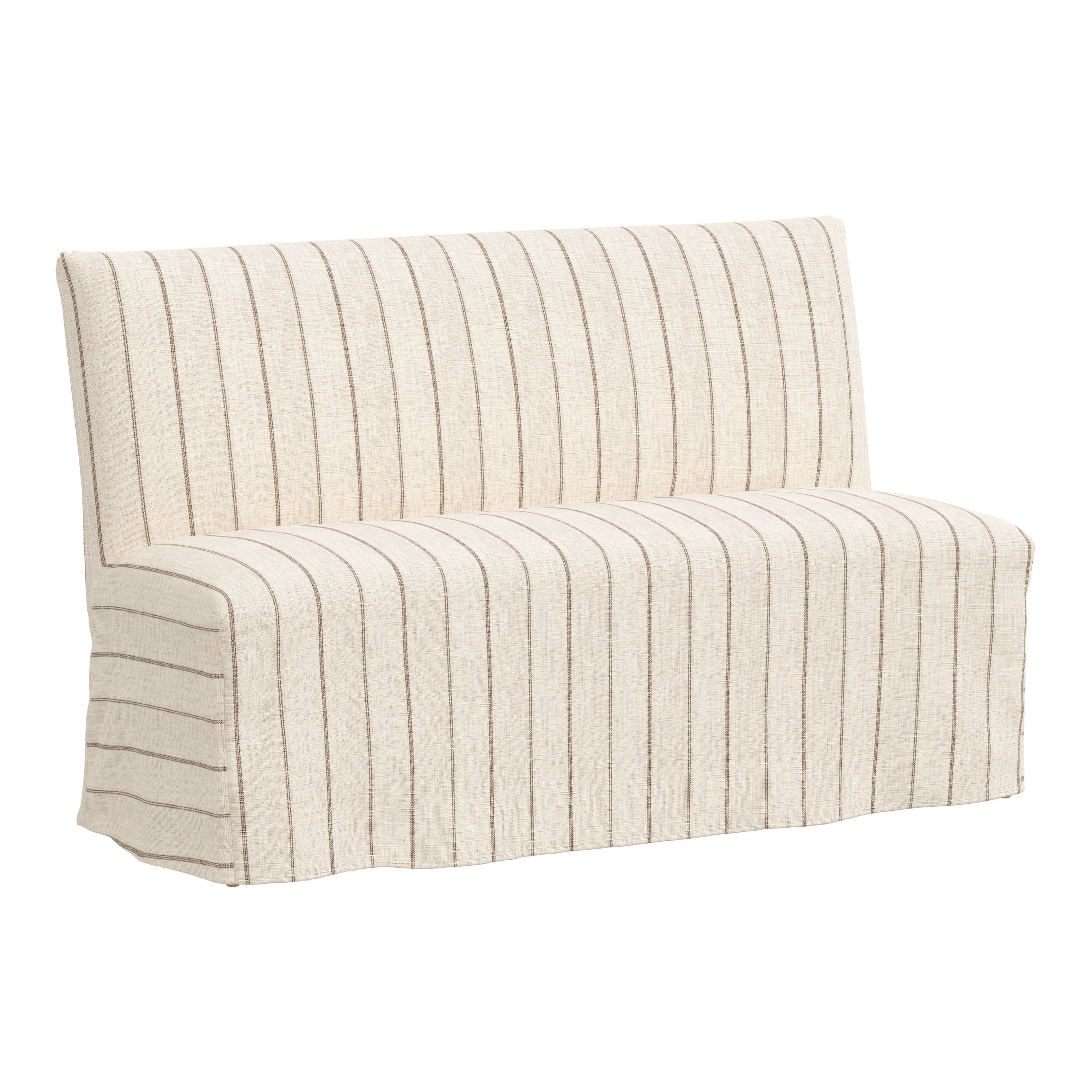 Landon Print Slipcover Banquette Dining Bench | World Market
