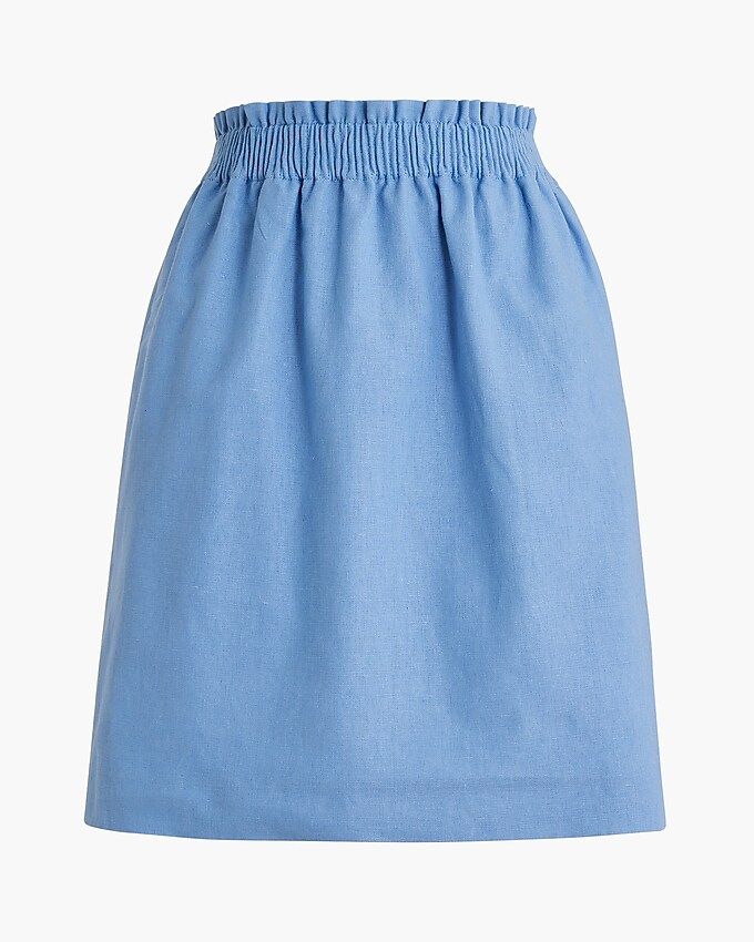 Linen-cotton city skirt | J.Crew Factory