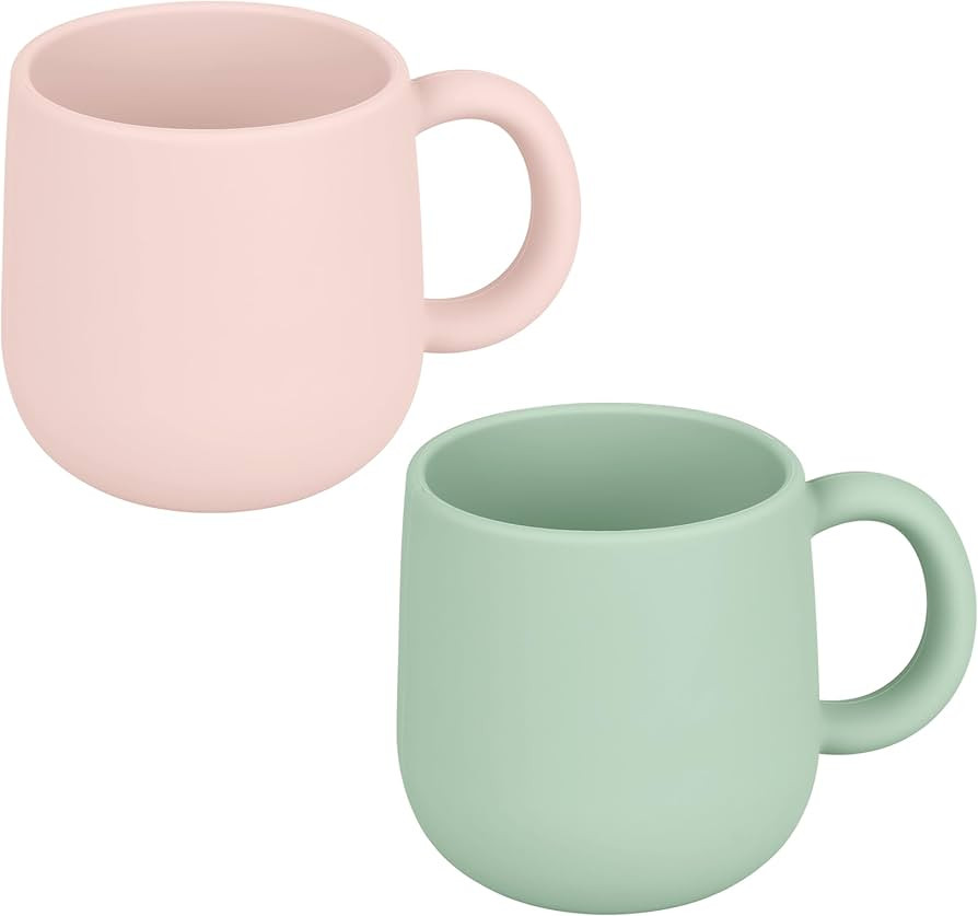Pack of 2 Silicone Drinking Mug Cup for Toddler Kids and Children (Color 5) | Amazon (US)