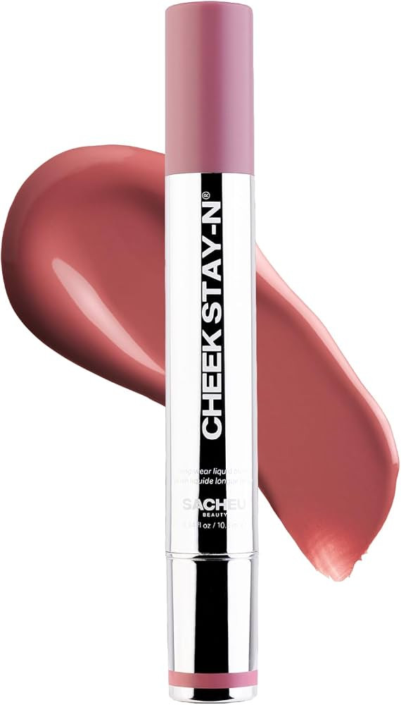 Sacheu Cheek STAY-N Liquid Blush for Cheeks \u2014 High Pigment, Buildable, Lightweight Cream Blu... | Amazon (US)