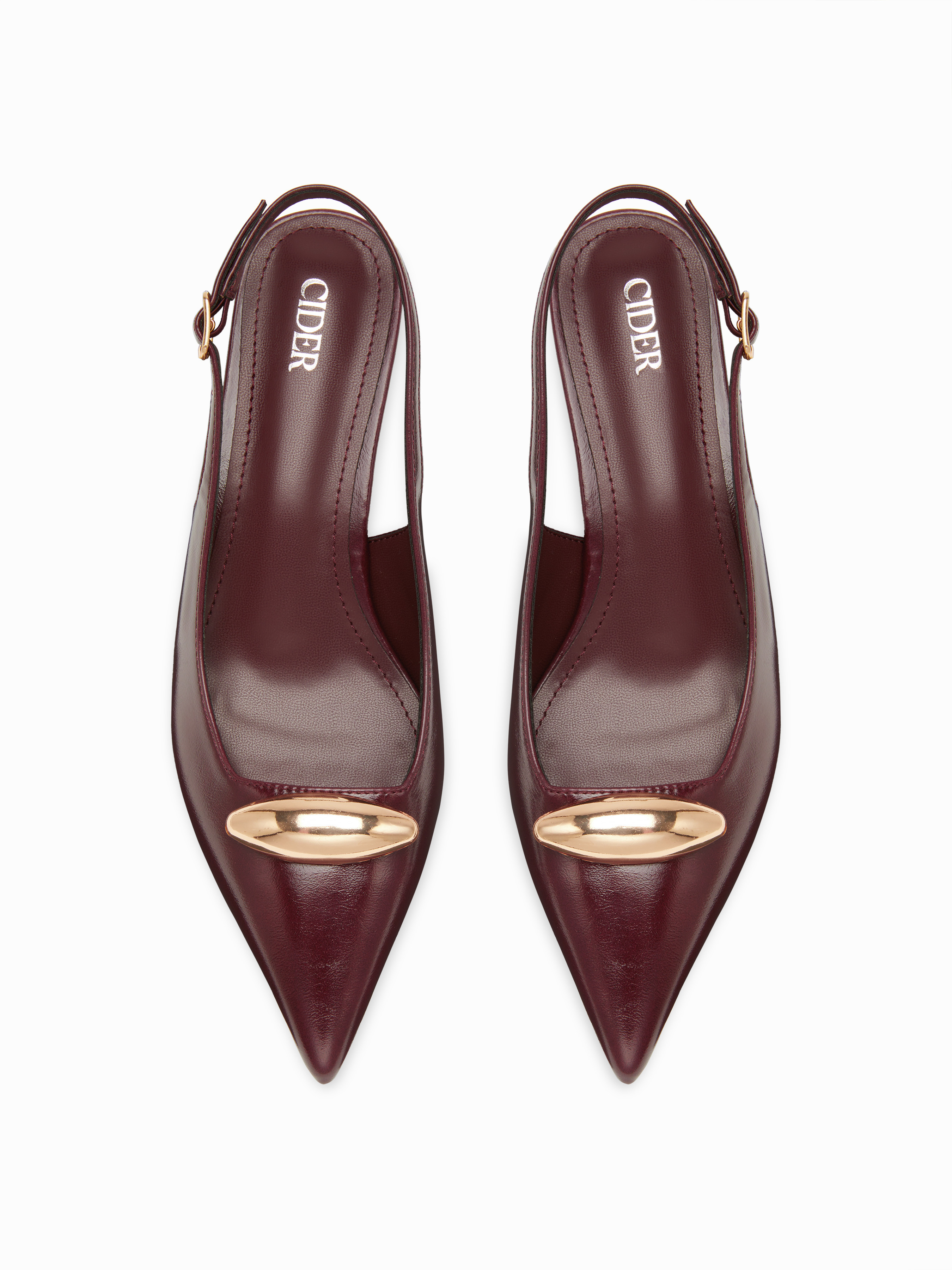 POINTED TOE SLINGBACK KITTEN HEELS For Work | Cider