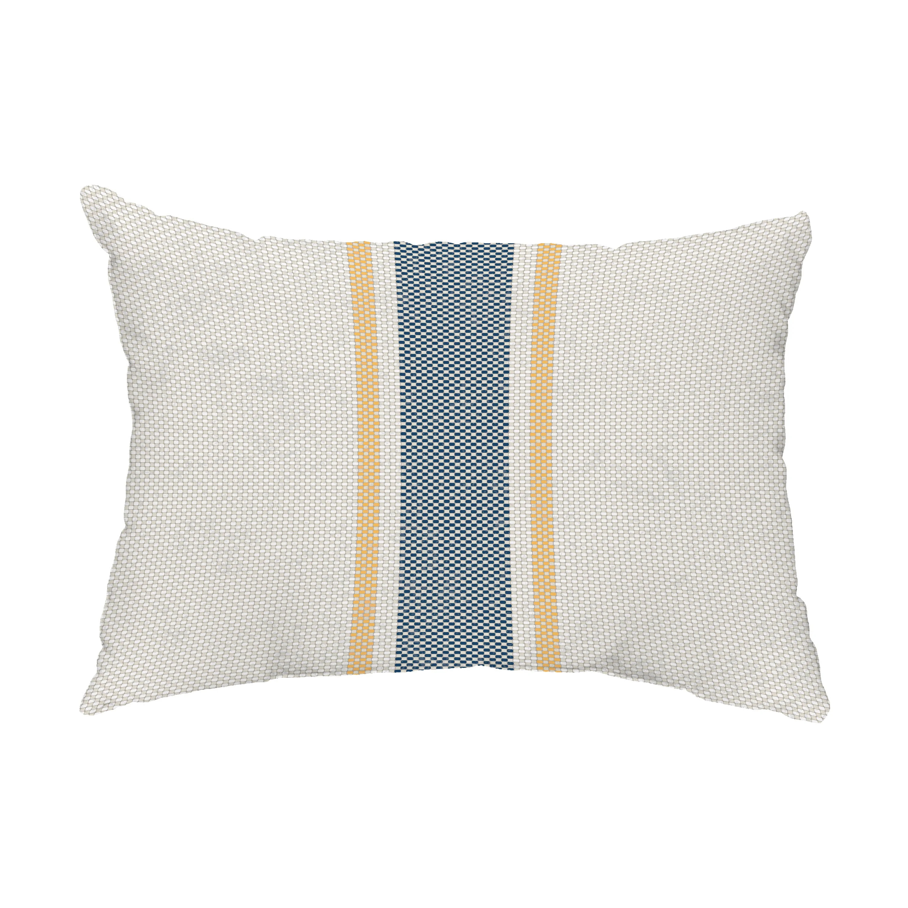 Simply Daisy, 14" x 20" Grain Sack Yellow Decorative Stripe Outdoor Pillow | Walmart (US)