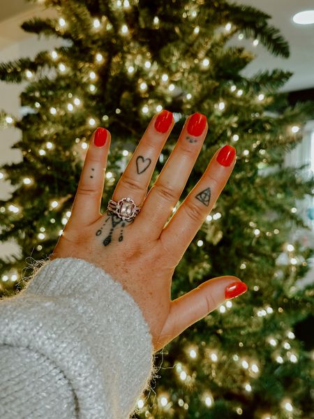 RED NAILS! Red nail trend. The perfect spicy red for this winter + holidays. Olive & June press on $10 & 10 minute mani in LAVA! Or also red polish in same lava color! 

#LTKHoliday #LTKCyberWeek #LTKbeauty