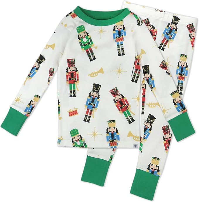 HonestBaby Holiday 2-Piece Pajamas Sleepwear PJs 100% Organic Cotton for Baby, Toddler, Kids | Amazon (US)