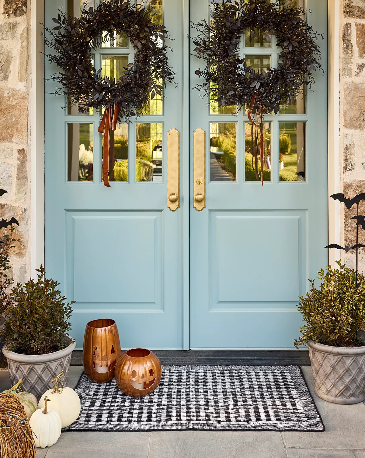 Black & White Gingham Doormat | McGee & Co. (US)