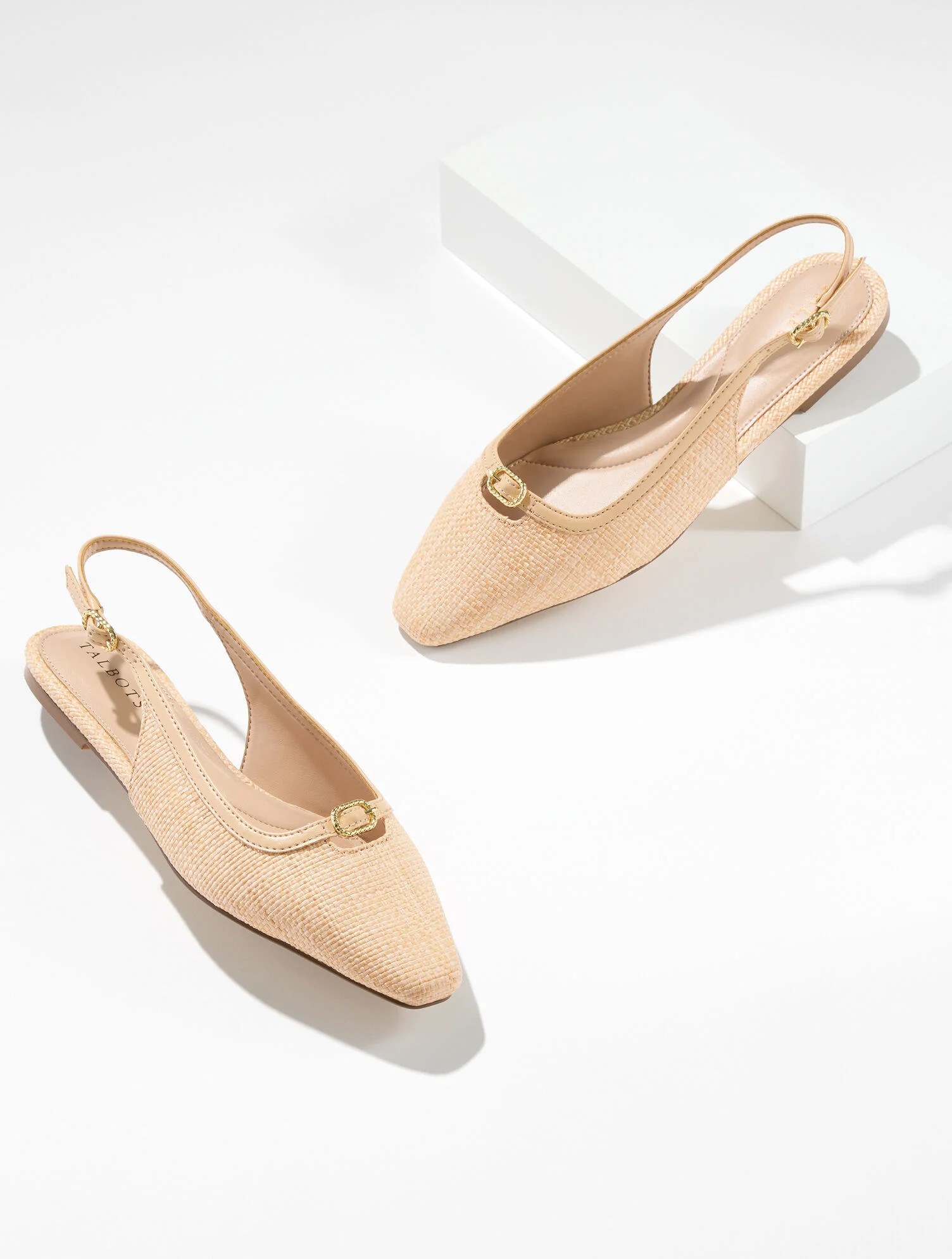 Whitley Raffia Slingback Flats | Talbots
