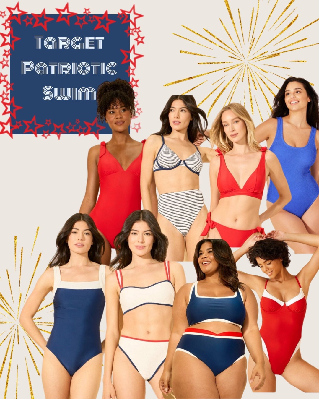 Red, White, and Blue swim options at Target! Perfect for 4th of July, Labor Day, and Memorial Day! Great two piece and one piece bikini options 

Swimsuit, patriotic swim, 4th of July swimsuit, red swim, blue swim 

#LTKParties #LTKSwim #LTKSeasonal