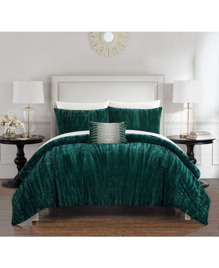 Chic Home Westmont 4-Piece Queen Comforter Set & Reviews - Comforter Sets - Bed & Bath - Macy's | Macys (US)