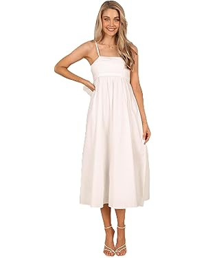 Petal & Pup Women's Alice Bow Back Midi Dress | Amazon (US)