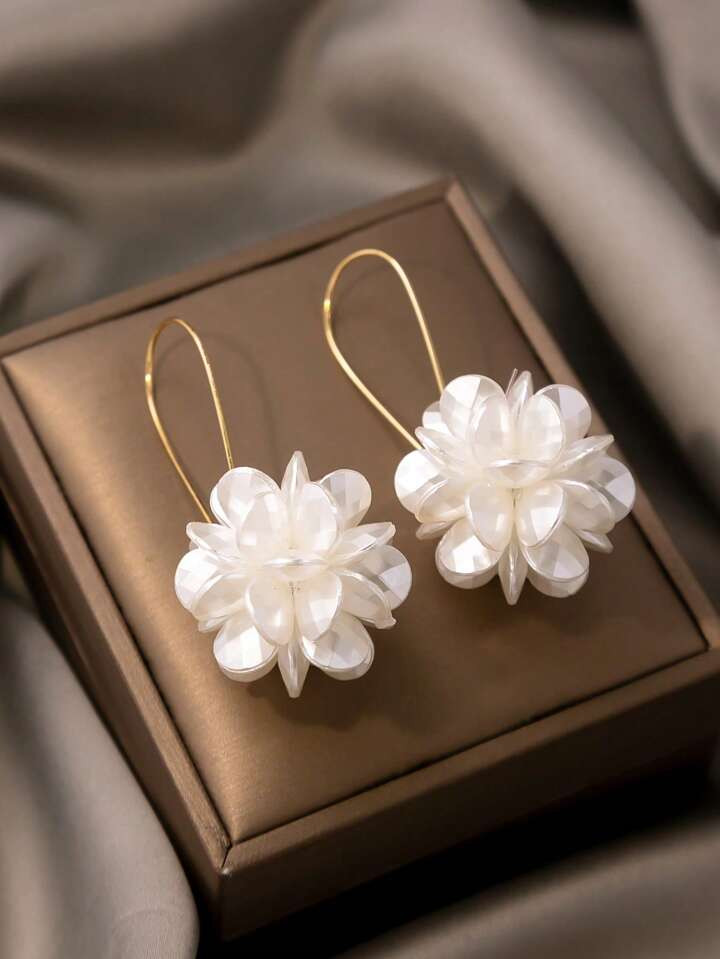 Flower Decor Drop Earrings | SHEIN USA | SHEIN