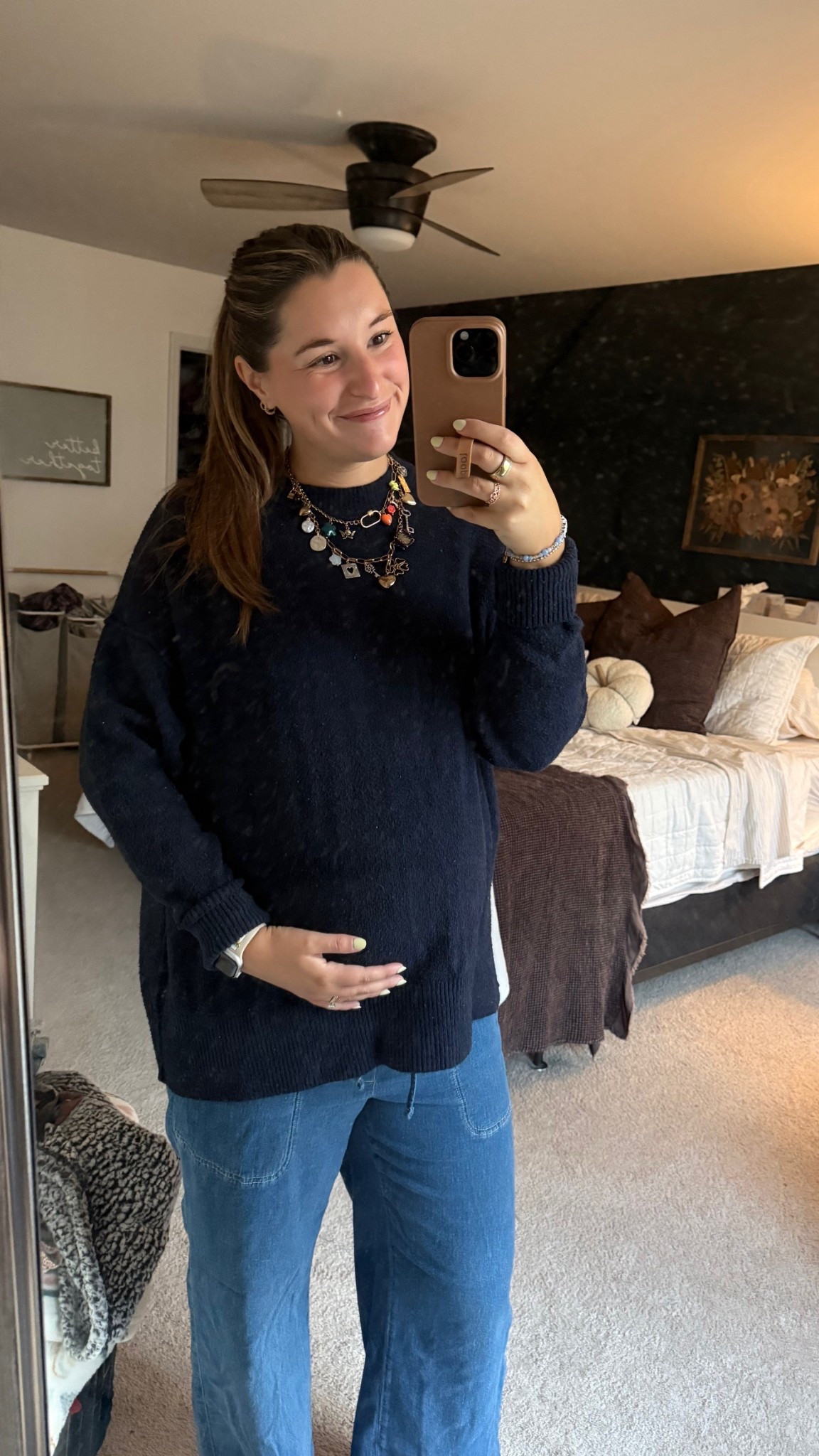 Sweater: large for an oversized look
Pants: medium
Linked similar necklaces from this one I got last season from FP!

#LTKBump #LTKTall #LTKFindsUnder50