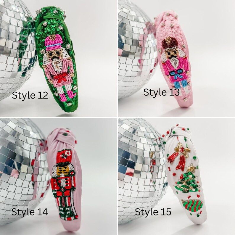 Pink Christmas, Hair Accessories, Christmas Headband, Holiday Season, Cute Christmas Accessories,... | Etsy (US)