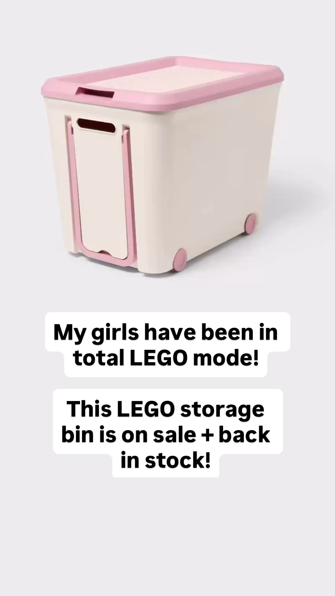 Anyone else’s kids spend hours making LEGO creations!? This LEGO storage bin is on sale! It sold out last time I shared, but it’s finally back in stock - and perfect for keeping bricks organized.

#LTKKids #LTKHome