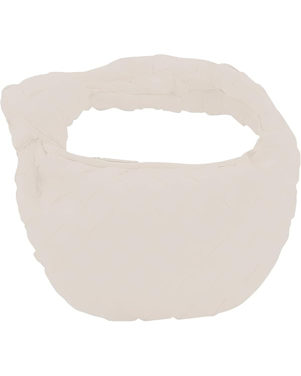 Woven Handbag for Women Small Clutch Bags Fashion Knotted Hobo Bag Faux Leather Purse 2024 | Amazon (US)