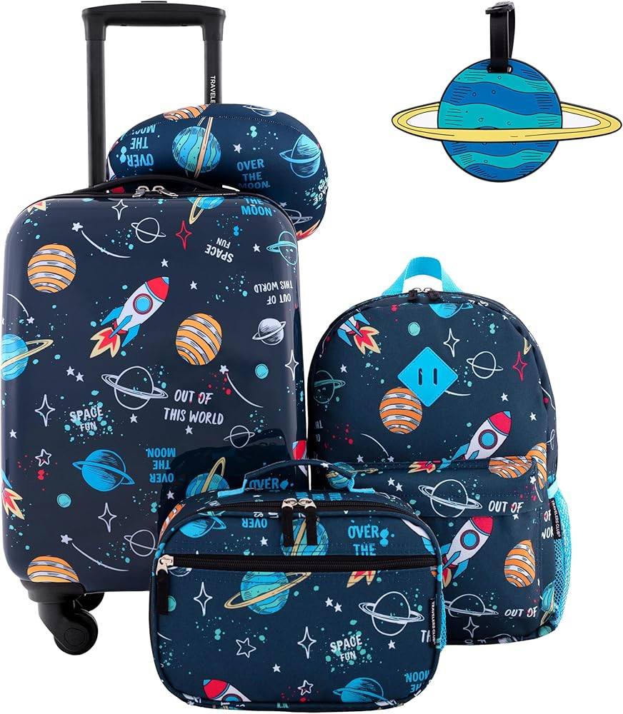 Travelers Club Kids Luggage, Space, 5-Piece Set | Amazon (US)