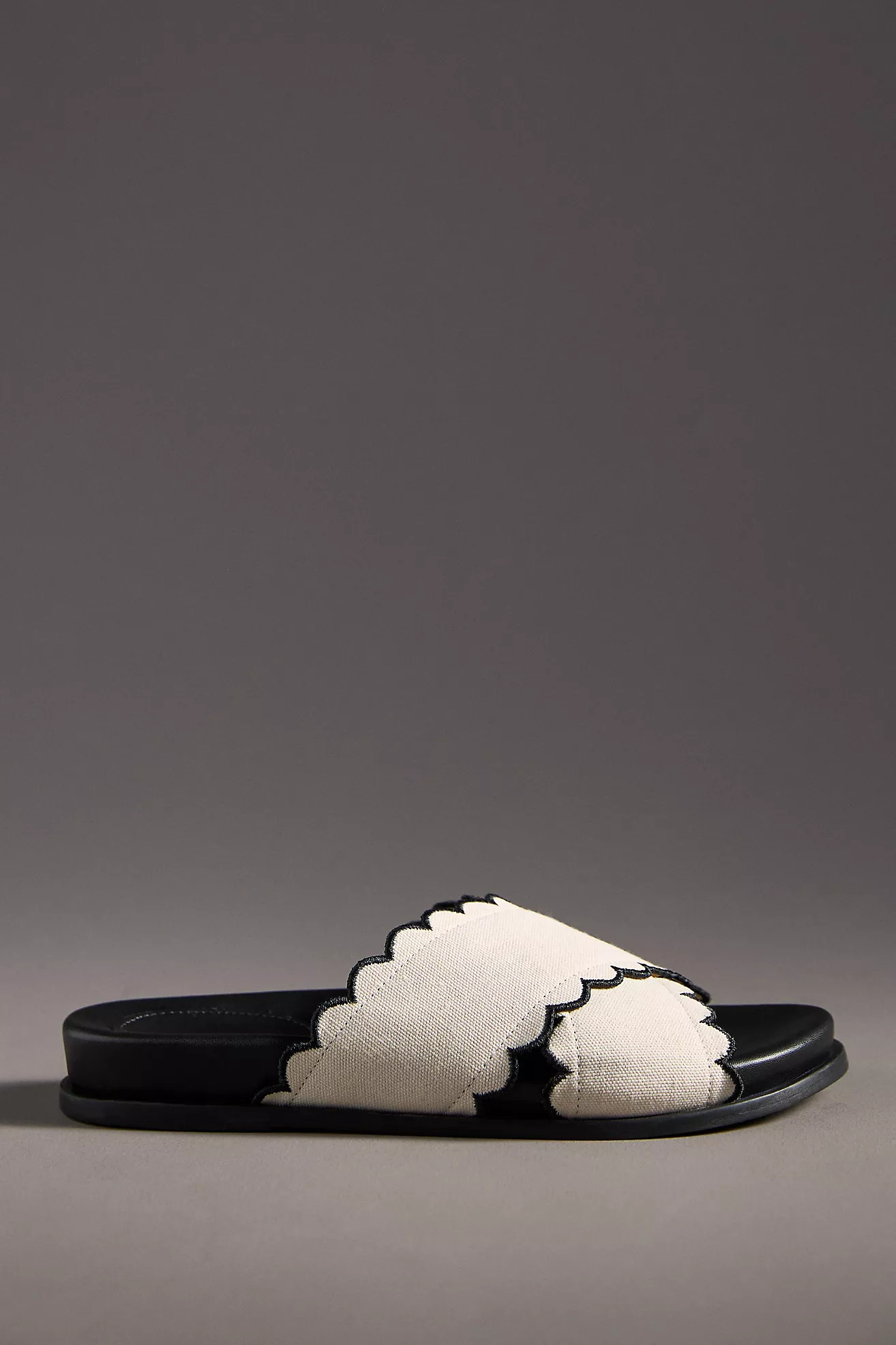 Maeve Scallop Banded Slide Sandals | Anthropologie (US)