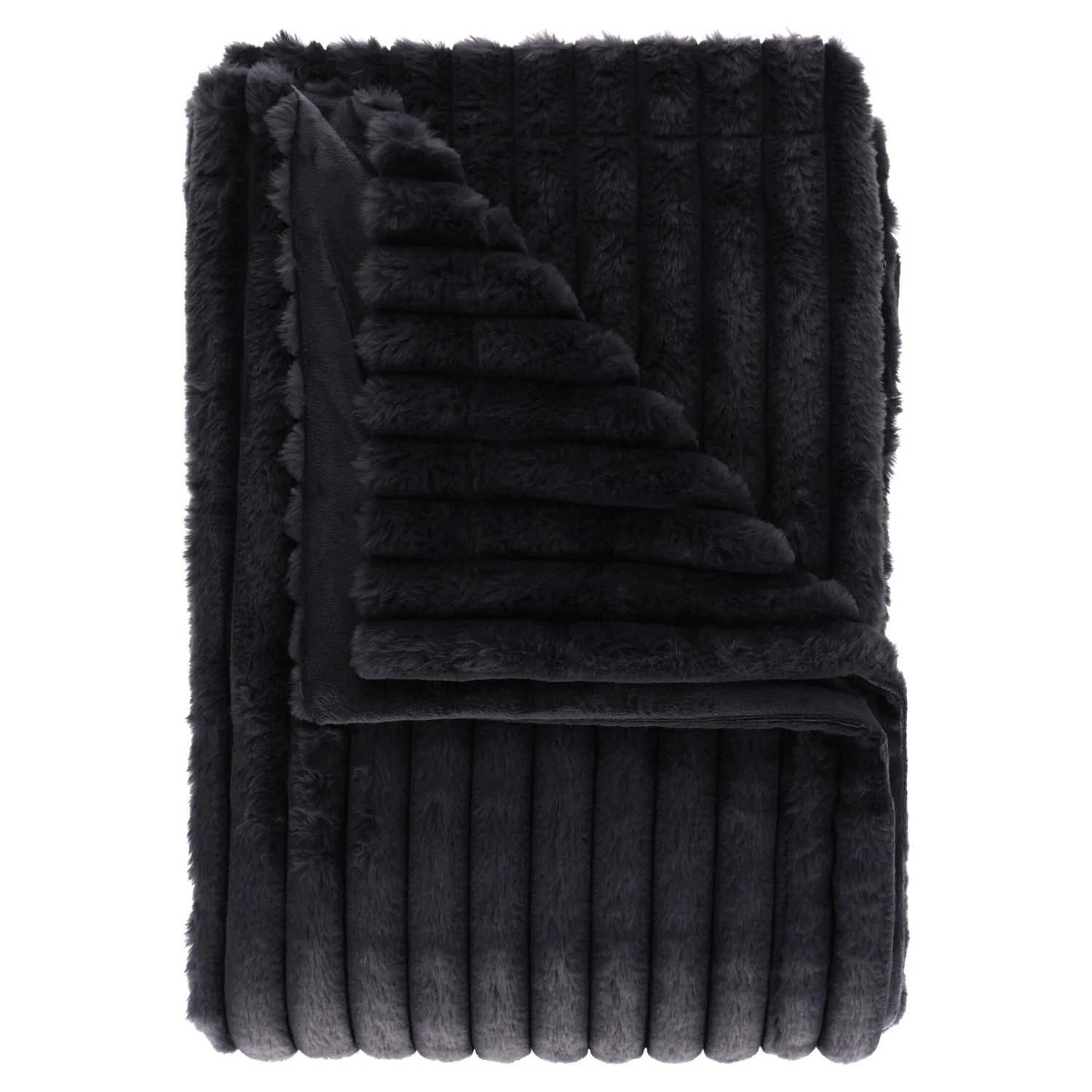 Mainstays Channel Faux Fur Blanket, Vanilla Dream, Full/Queen, 86" x 90" | Walmart (US)
